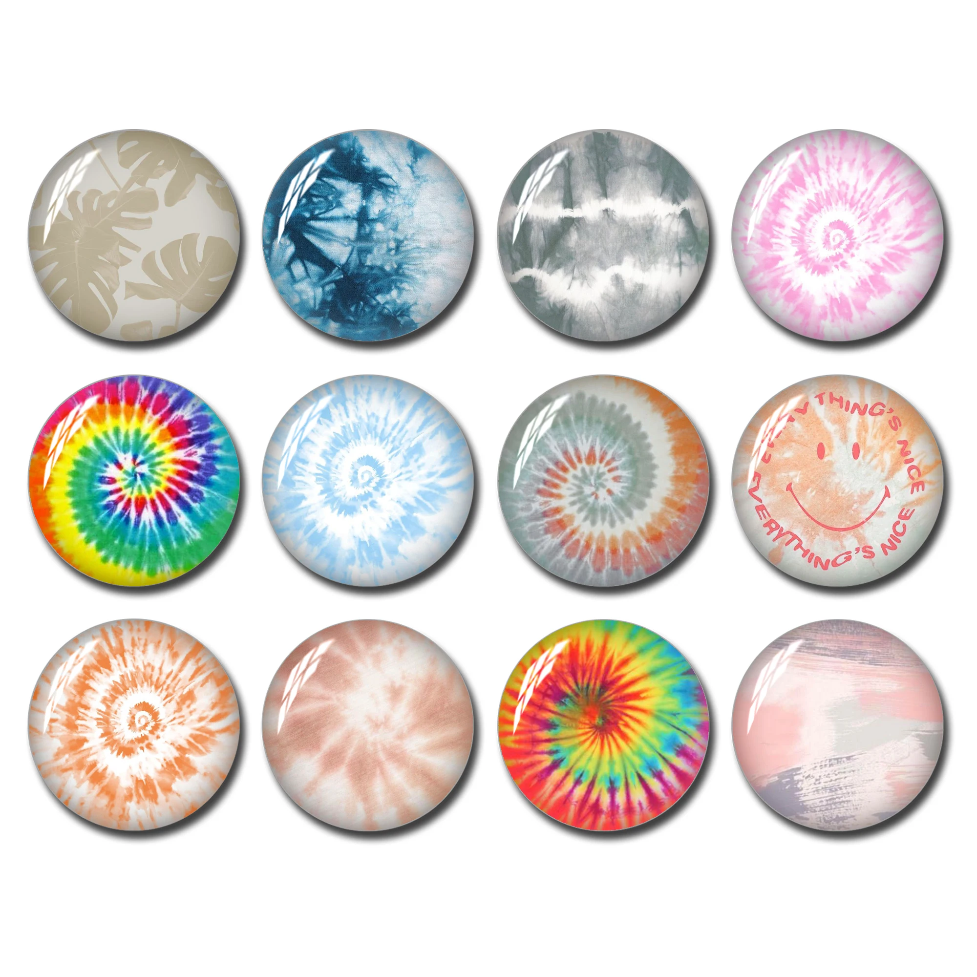 Окрашивающий кабошон стеклянный купол с радужной окраской 10 мм 12 14 16 18 20 25 30 35 40