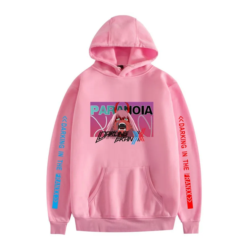 

2021 New Kawaii Anime Darling In The Franxx Men Women Unisex Hoodies Sweatshirts Zero Two Hoodie Autumn Winter Harajuku Hoodie