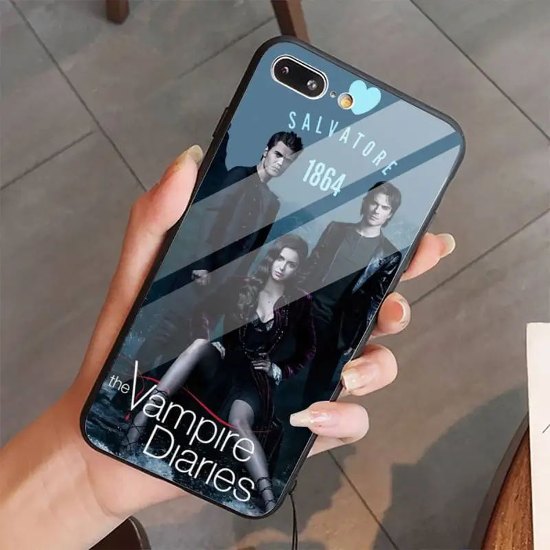 

The Vampire Diaries Phone Case Tempered glass For iphone 5C 6 6S 7 8 plus X XS XR 11 PRO MAX