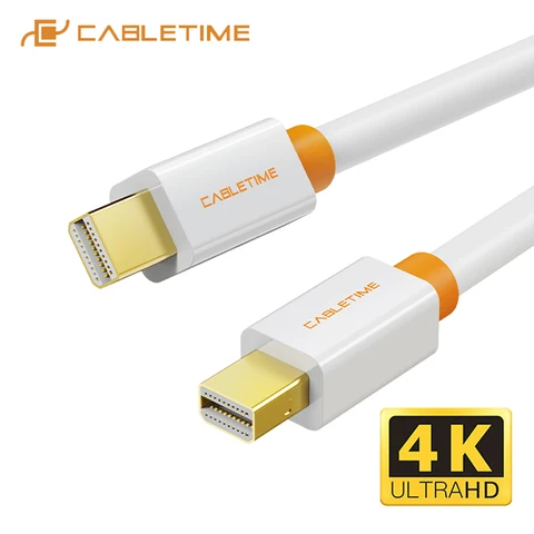CABLETIME Кабель Mini DP - Mini DP 6.5ft/10ft белый