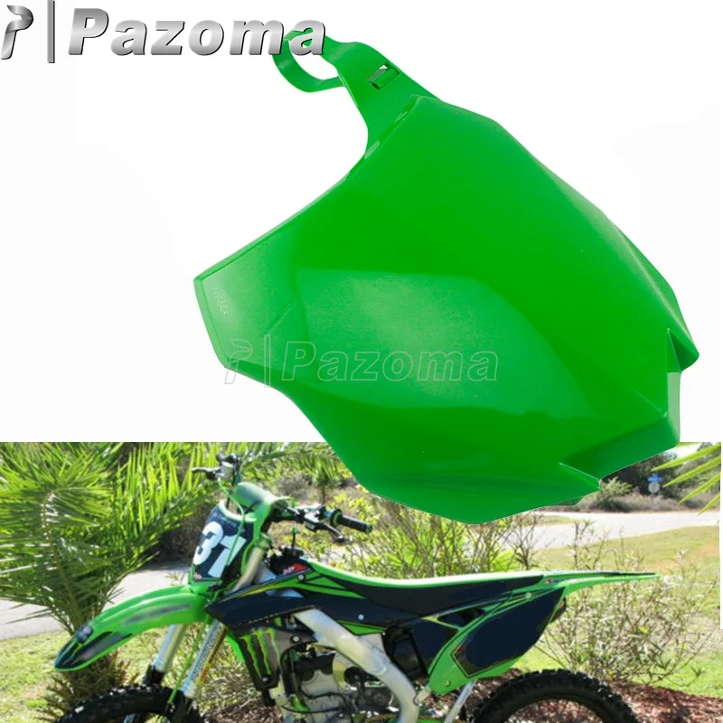

Motorbike Front Number Plate Supermoto Dirt Bike Plastic Front Name Plate Cover For Kawasaki KX450F 2013-2015 KX250F 2013-2016
