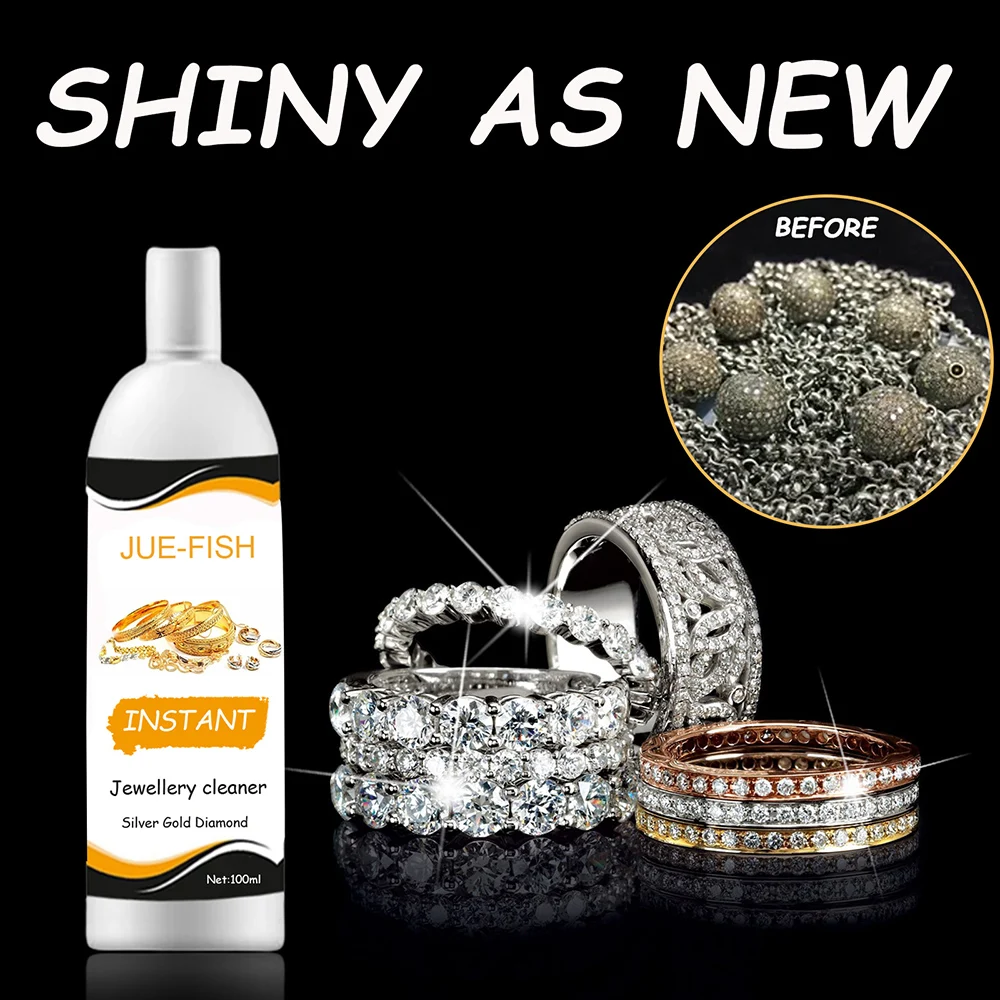 

Jewelry Cleaner Solution Deep Clean Rust And Ash Removal Headwear Cleaner Liquid for Gold Silver GRSA889