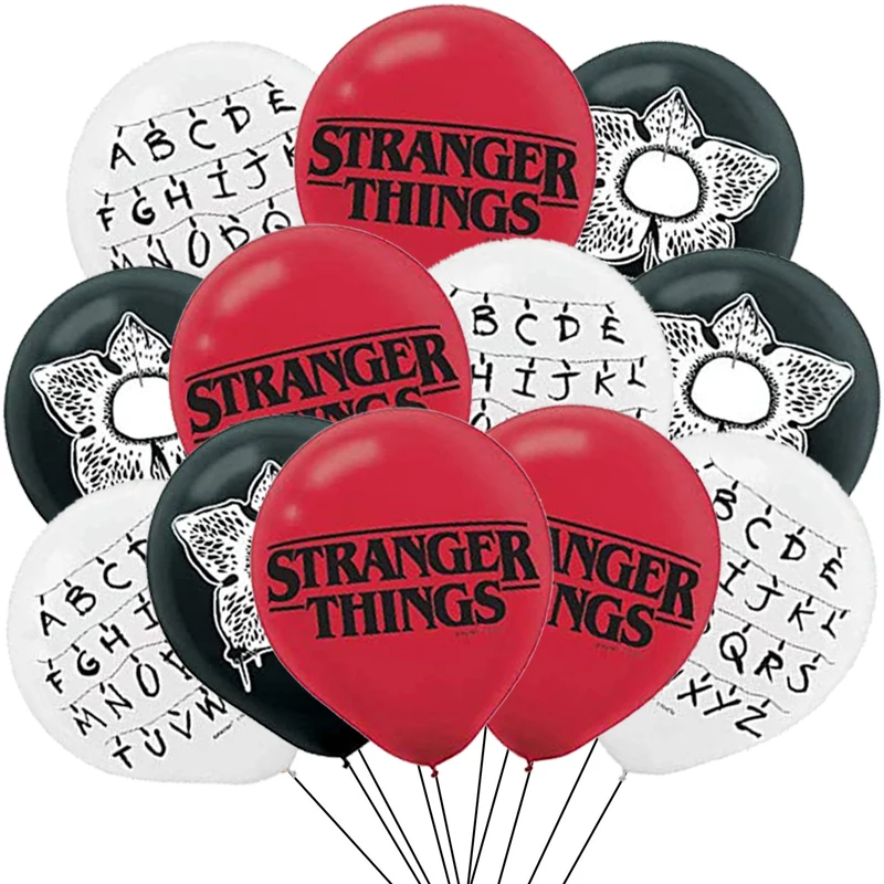 12 шт./лот дюймов очень странные дела шар ТВ шоу тема День Рождения вечерние Decrations