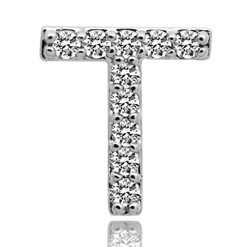 Хип-хоп 26 букв Золотые/серебряные зубы Grillz все Iced Out микро Pave CZ зубные грили с силиконовые Украшения для тела подарок B40