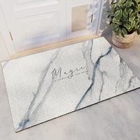 white marble waterproof non slip floor rug front carpet can be cut mats entrance doormat rubbing dust carpet free shipping