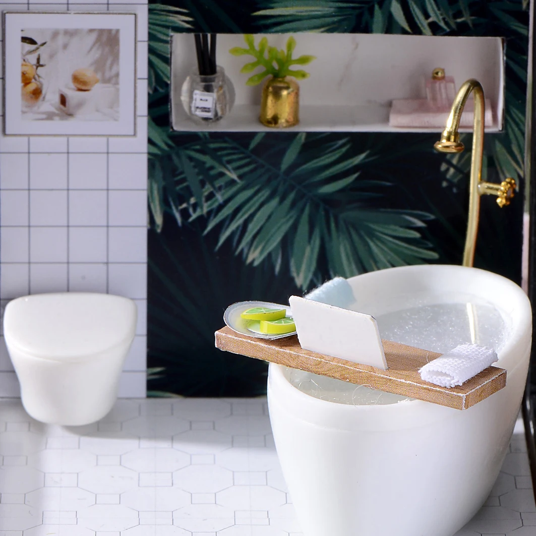 Кукольный домик сделай сам деревянный миниатюрный дом для кукол с комплектом