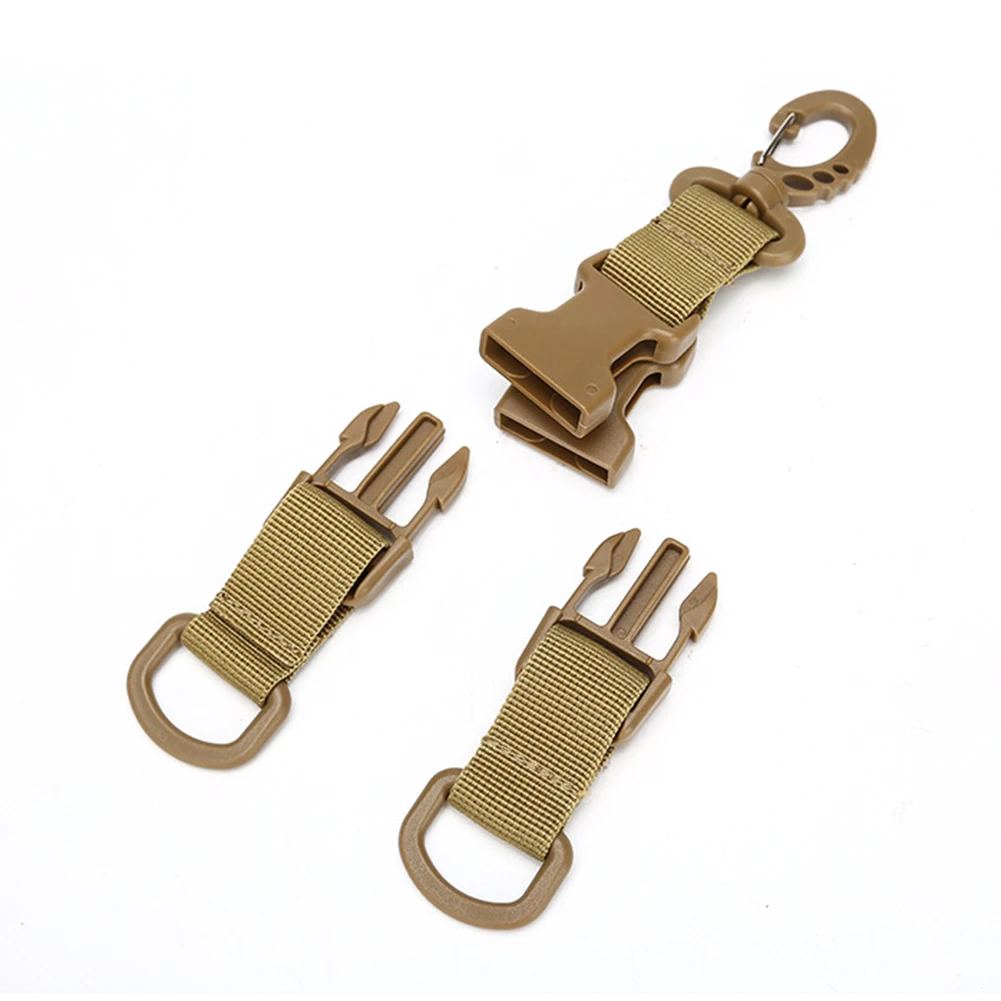

D-type Molle Quick Hook Hanging Buckle Outdoor Camping Backpack Bag EDC Tool Hanging System Belt Buckle Carabiner