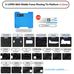 Адаптер для реболлинга центрального процессора со средней рамкой, оловянный шаблон для ремонта материнской платы iPhone