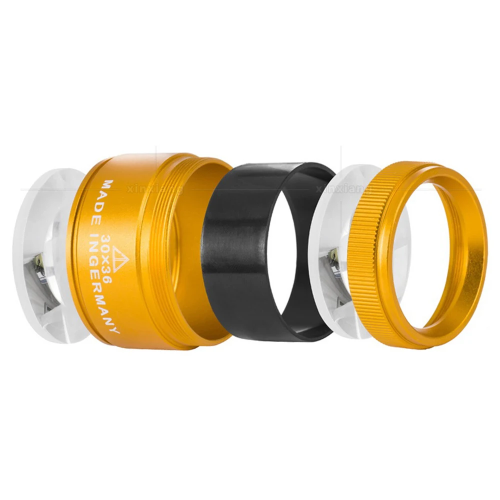 Увеличительное стекло Hd 30x36 мм оптическое линза лупа миниатюрная Карманная Лупа