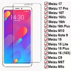 Закаленное стекло для Meizu 17 Pro, 16T, 16Xs, 16th, 16, M10 Note 8, 9, 6, 15 Lite Plus, C9, M6T, M6s, M8c, M8, X8, M6, M5