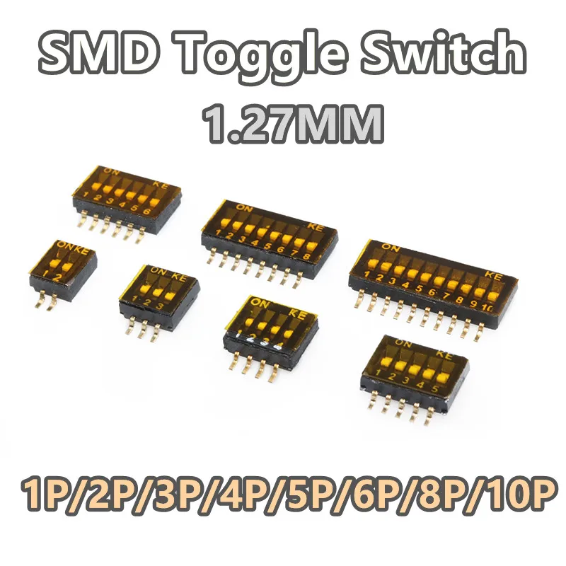 

5 шт./партия, патч-переключатель 1,27 SMD с шагом 1,27 мм