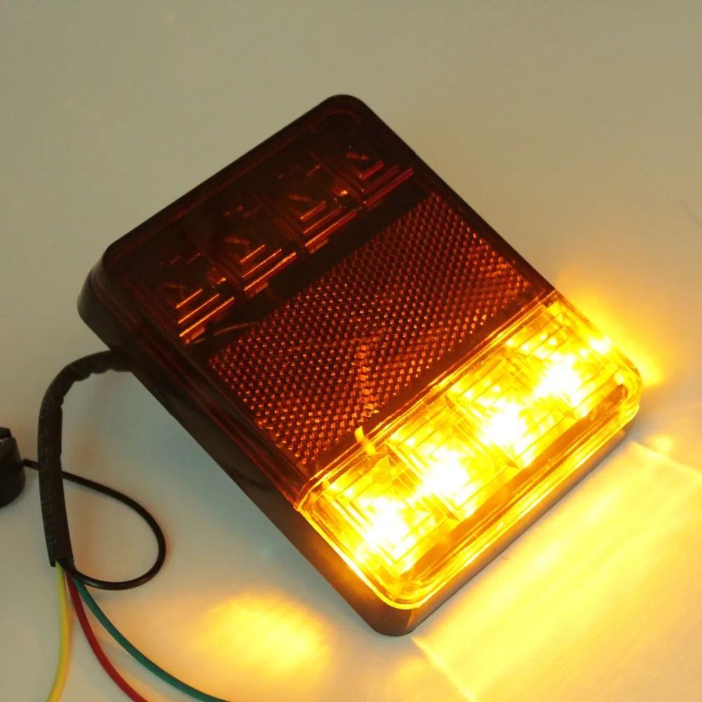 2 шт. 8 светодиодов задние фонари для автомобиля предупреждающие лампы