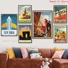 Картина на холсте с изображением Парижской башни флойрона Девушка, плакаты и принты в скандинавском стиле, настенные картины для гостиной, Декор без рамки