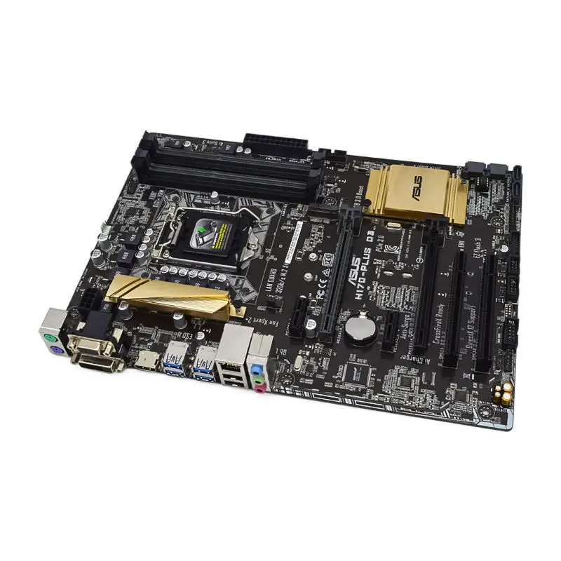 Фото ASUS H170-PLUS D3 1151 материнская плата H170 материнская плата DDR3 64 Гб ОЗУ Core i7 7700K 6700K процессор Intel H170 M.2 PCI-E 3,0 HDM ATX №5
