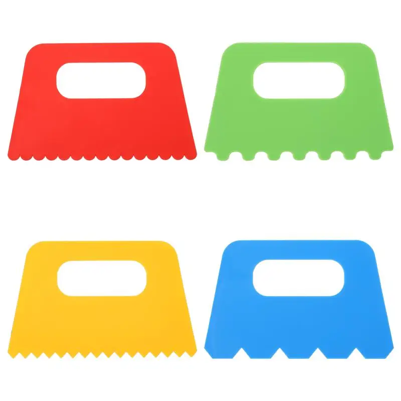 

4Pcs Children Painting Scraping Brushes DIY Painting Brushes Line Scrapers