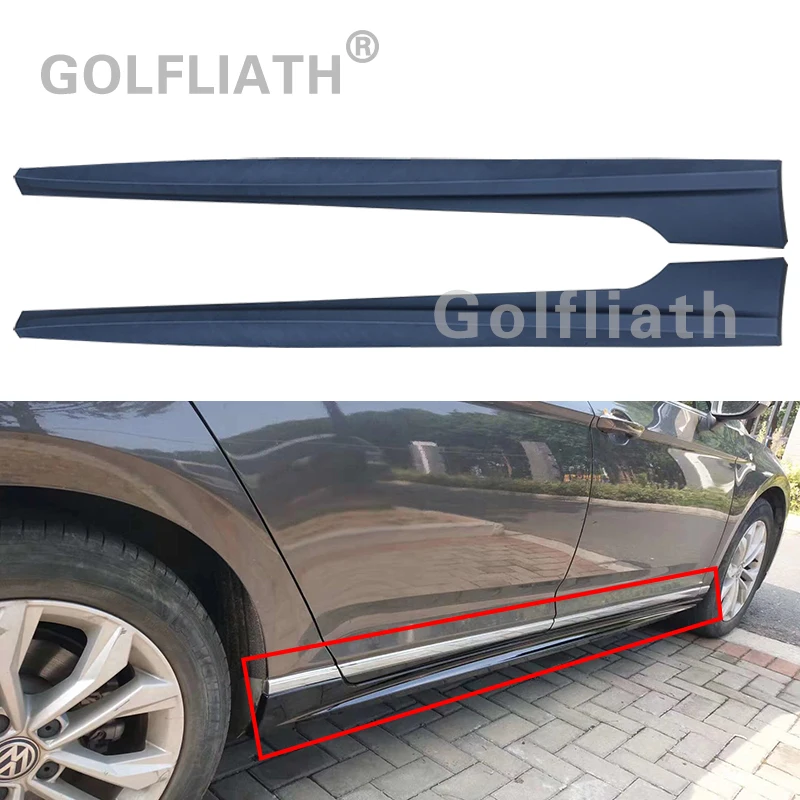 R line Стиль ABS боковые юбки неокрашенные боди для 2016 2017 2018 Volkswagen Passat B8