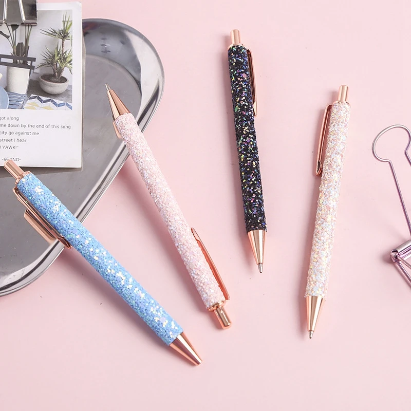 Шариковая ручка с блестками и черными чернилами 0 5 мм|Шариковые ручки| |
