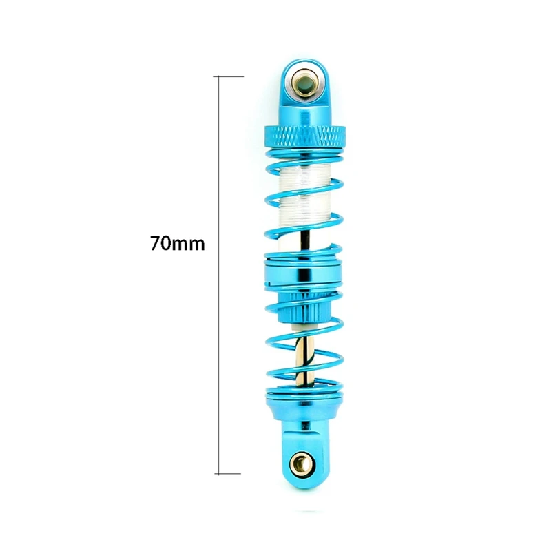 

2 Set RC Car Part: 1 Set 90mm Metal Hydraulic Shock Absorber Damper & 1 Set Metal Double Spring Oil Shock Absorber 70mm