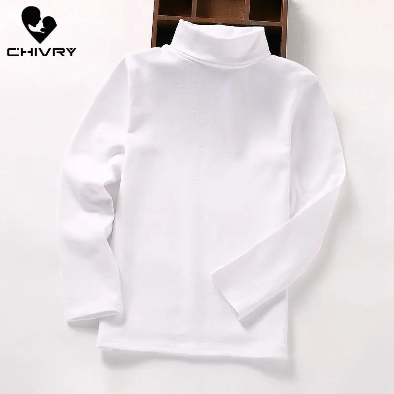 Camiseta lisa a la moda para ni&ntilde;os y ni&ntilde;as, camisetas informales de manga larga con cuello redondo, primavera y oto&ntilde;o, 2022-2