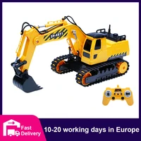 double e 126 rc truck tractor model engineering car 2 4ghz radio controlled car 10 channel rc excavator toys for boys kids gift