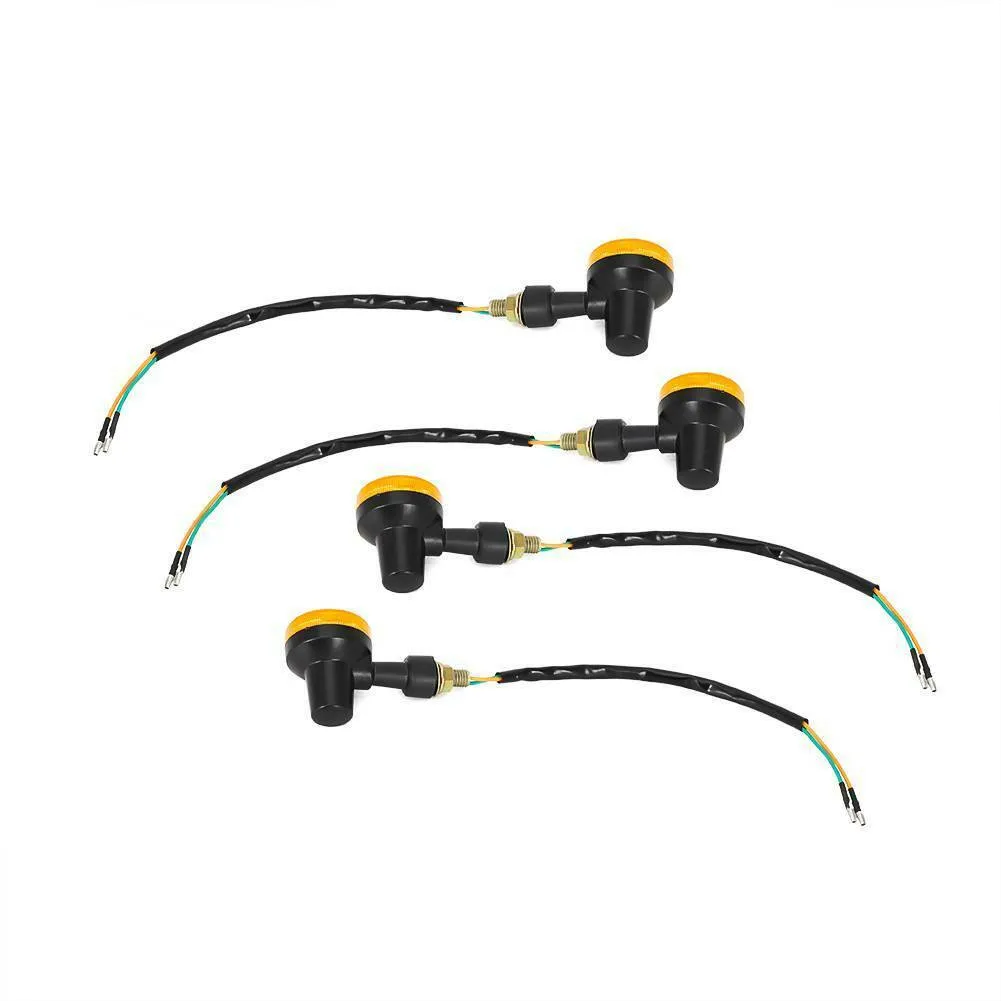 

4pcs/kit Turn Signals Lights 6V Accessories Amber Indicator Lamps Parts