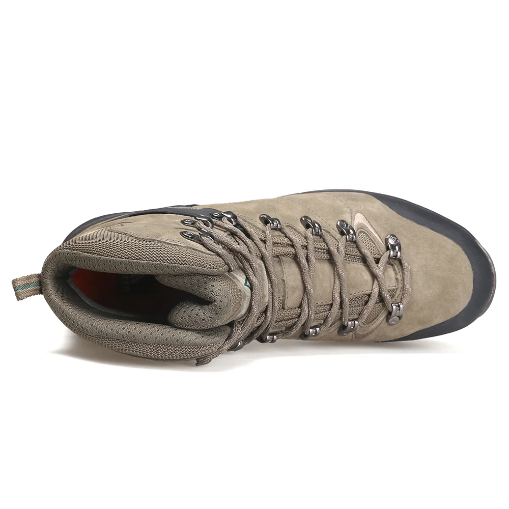 HUMTTO Hiking Boots Leather Waterproof Sneakers for Men 2021 Sport Hunting Climbing Trekking Shoes Breathable Outdoor Mens Shoes