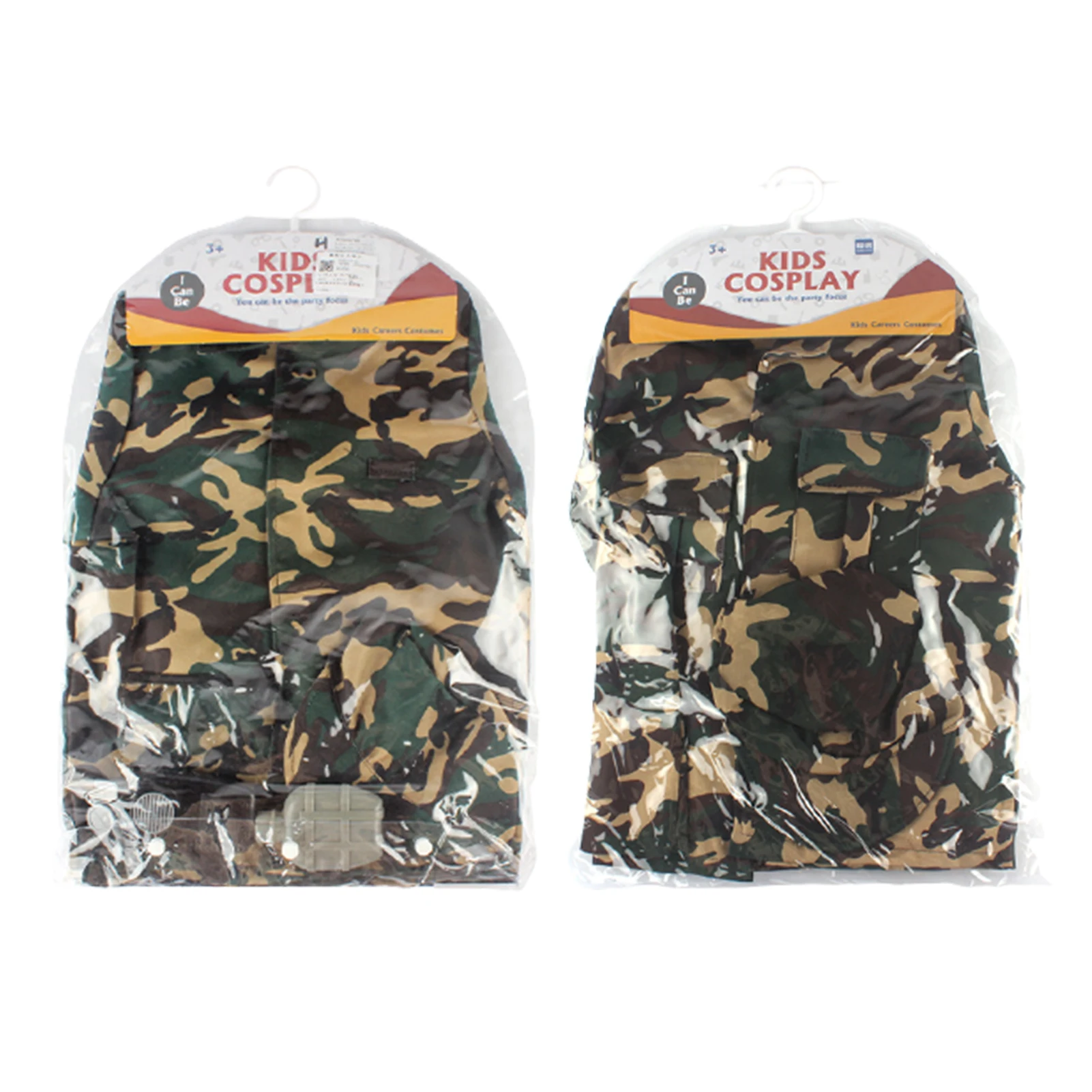 

4pcs Soldier Cosplay Costume Camouflage Clothing Children Pretend Toy Uniform Shirt Hat Whistle Boys Army Cosplay Special Forces