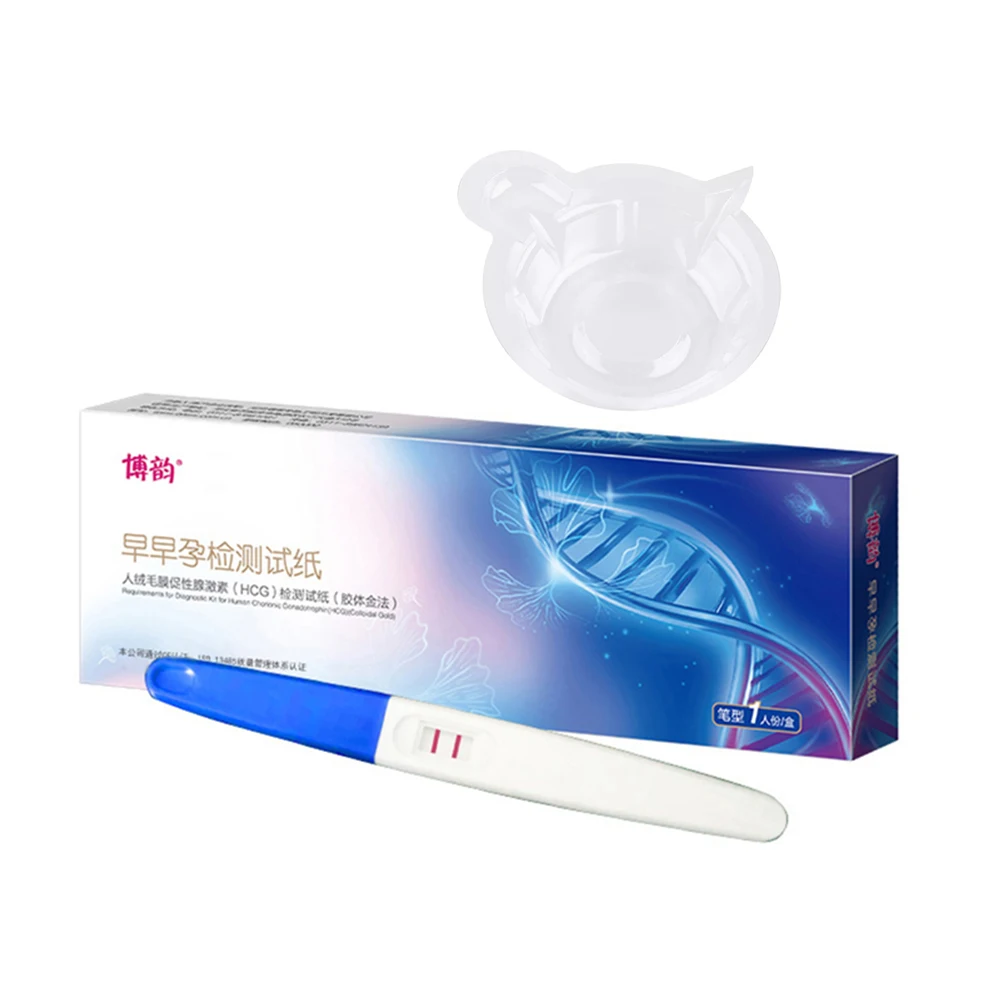 

Цифровая прозрачная синяя коробка для теста на беременность 10 шт. чашка для мочи HCG ручка для быстрого теста на раннюю беременность для взро...