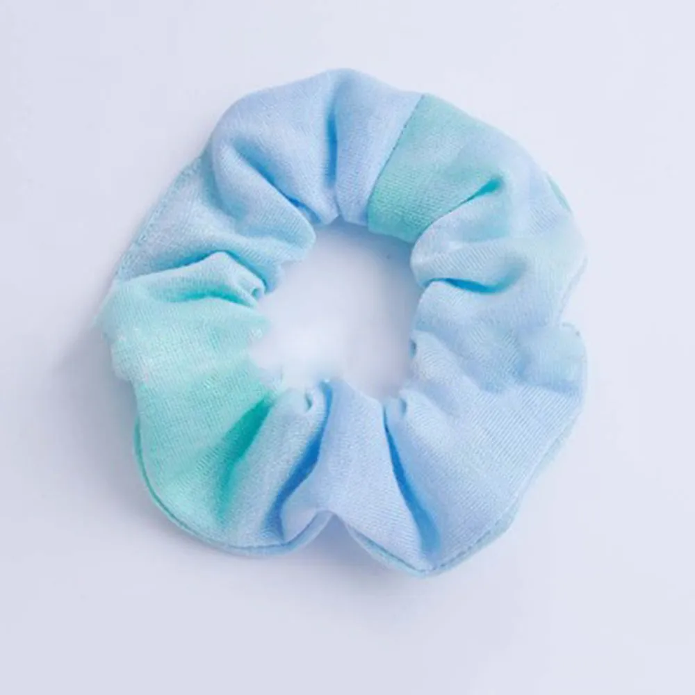 Женская бархатная резинка для волос с градиентом эластичная прически конский