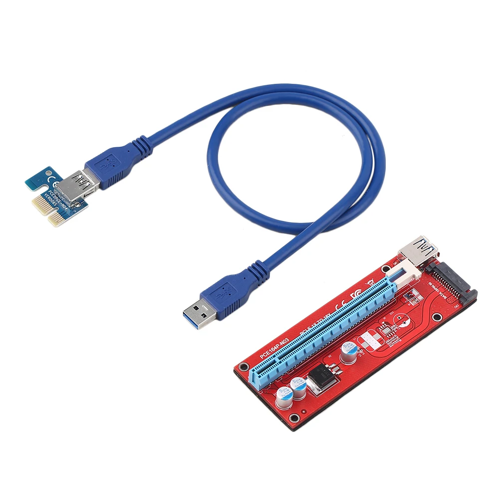PCIE Express 1X к 16X Удлинительный кабель для платы 15 контактный адаптер