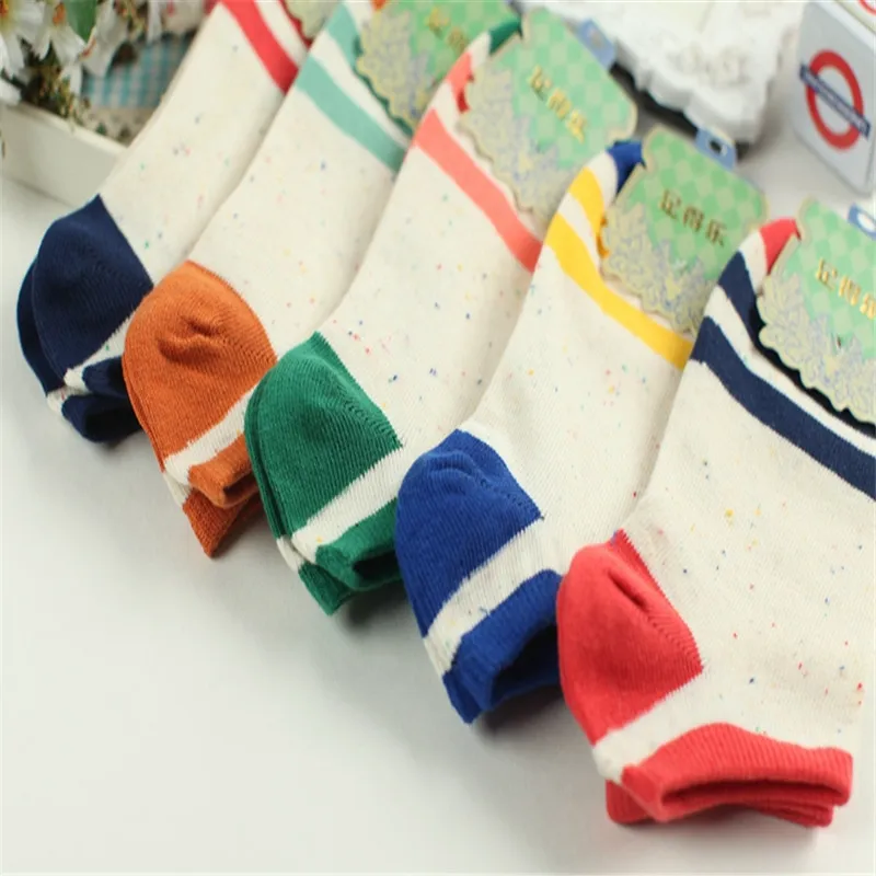 ZDL 135 Для женщин короткие низкие носки до лодыжки Хлопок Повседневное широкими