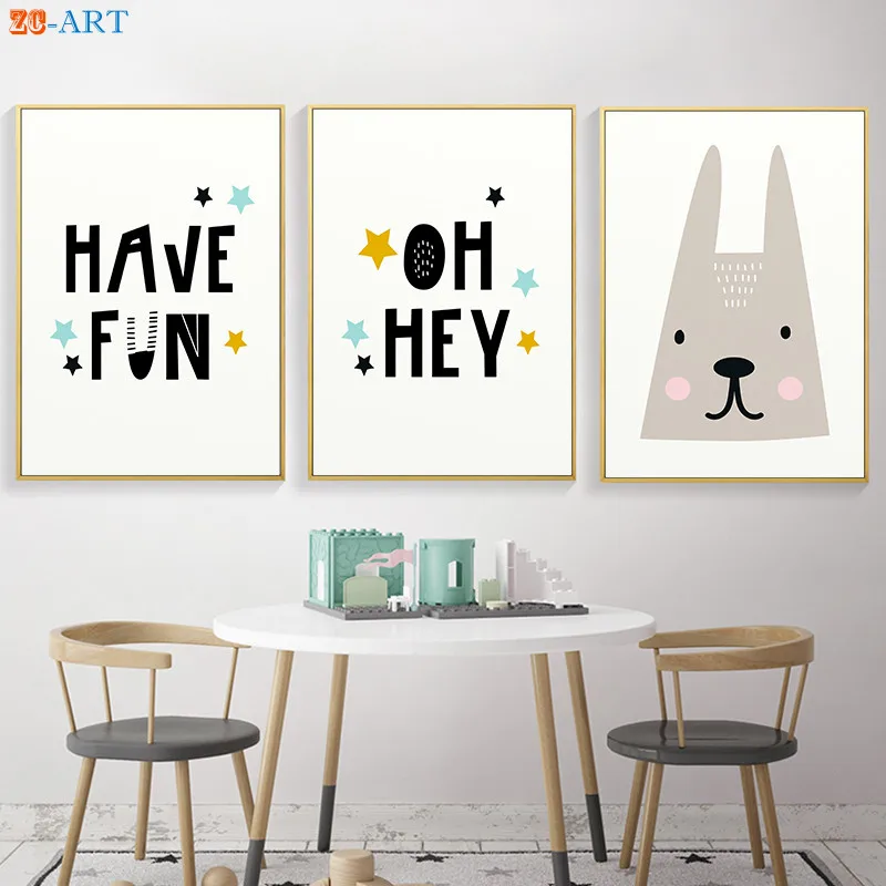 Пол нейтральный Wall Art Животные принты цитаты Плакаты живопись на холсте