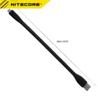 2022 Nitecore Micro-USB к гибкой USB подставке, зарядный кабель для TUP Tube TIP THUMB TINI MH Series Flashlight T360 HC65, налобный фонарь