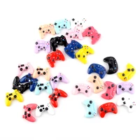 8pcs mixed cute video game controller resin flatback charms for diy keychain necklace pendant jewelry accessories findings
