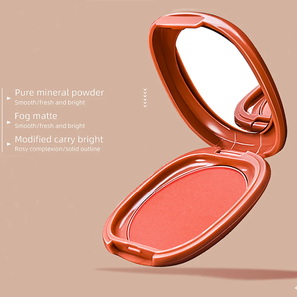 Чистые минеральные прессованные румяна пудра мерцающая запеченный хайлайтер