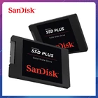 Внутренний жесткий диск Sandisk SSD Plus, 1 ТБ, sata3, 120 ГБ, 240 ГБ, 480 ГБ, для ноутбука, 2,5 дюйма