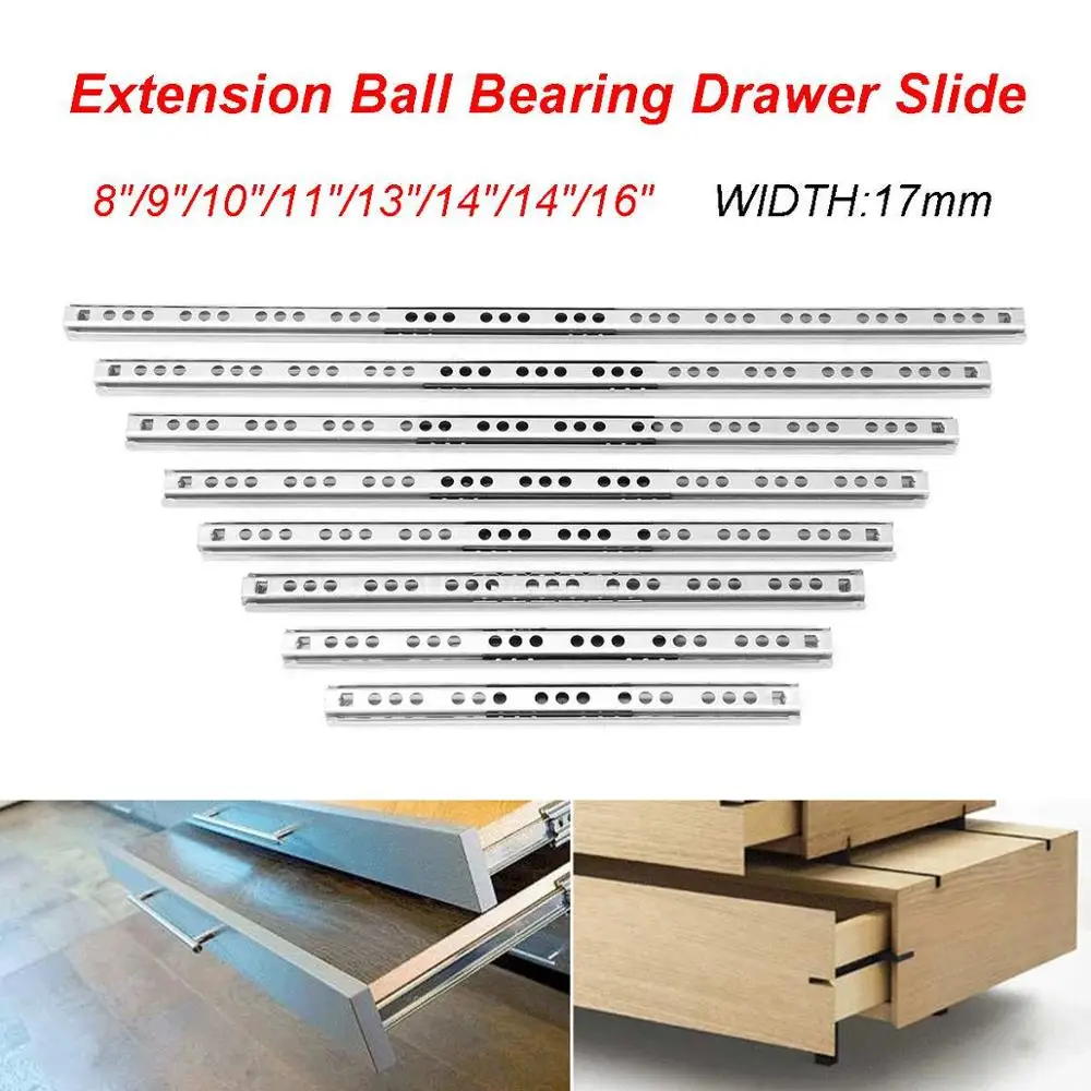 Шариковый подшипник слайд для мебели скользящий стальной шарикоподшипник