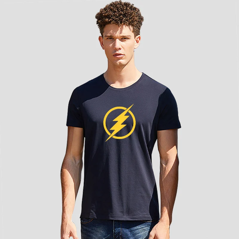 Новое поступление вспышки звезда Labs для мужчин футболка хлопковая с короткими