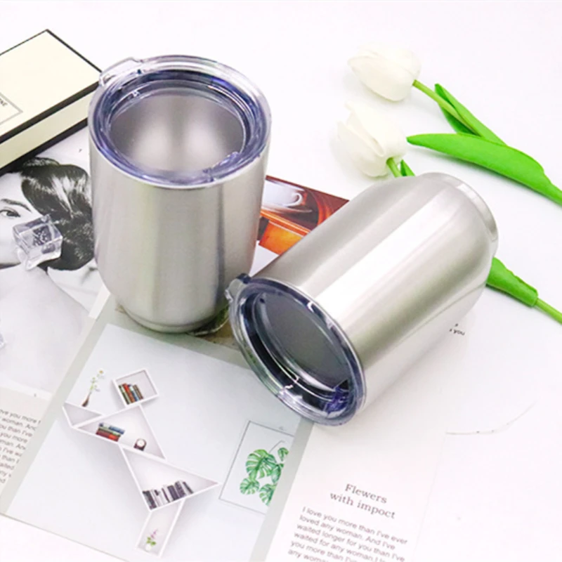 16oz Вино Кубок яйцевидной формы кружка для кофе стакан воды стеклянная пивная бутылка для путешествий 18/8 из нержавеющей стали 2-стены вакуумной изоляцией 470 мл