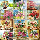 MomoArt Алмазная мозаика пион картина стразы Алмазная Живопись ромашки вышивка крестом наборы алмазная вышивка цветы украшение подарок ручной работы