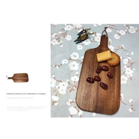 acacia wood cutting board with handle wooden kitchen chopping board for meat