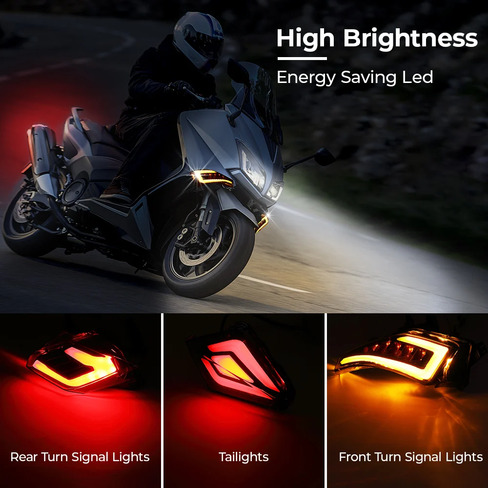 Светодиодный указатель поворота для Tmax 530 задний стоп сигнал фонарь YAMAHA Tmax530 T Max530