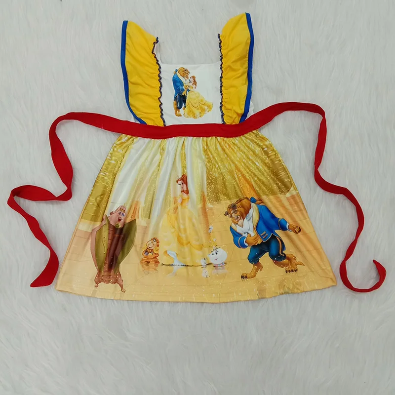 2020 Детская летняя одежда милое детское платье для маленьких девочек принцессы до