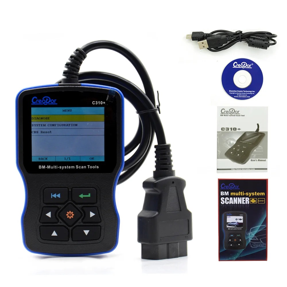 Автомобильный диагностический сканер Creator C310 Plus для e46 e39 e60 e90 e36 x5 OBD2 всех систем