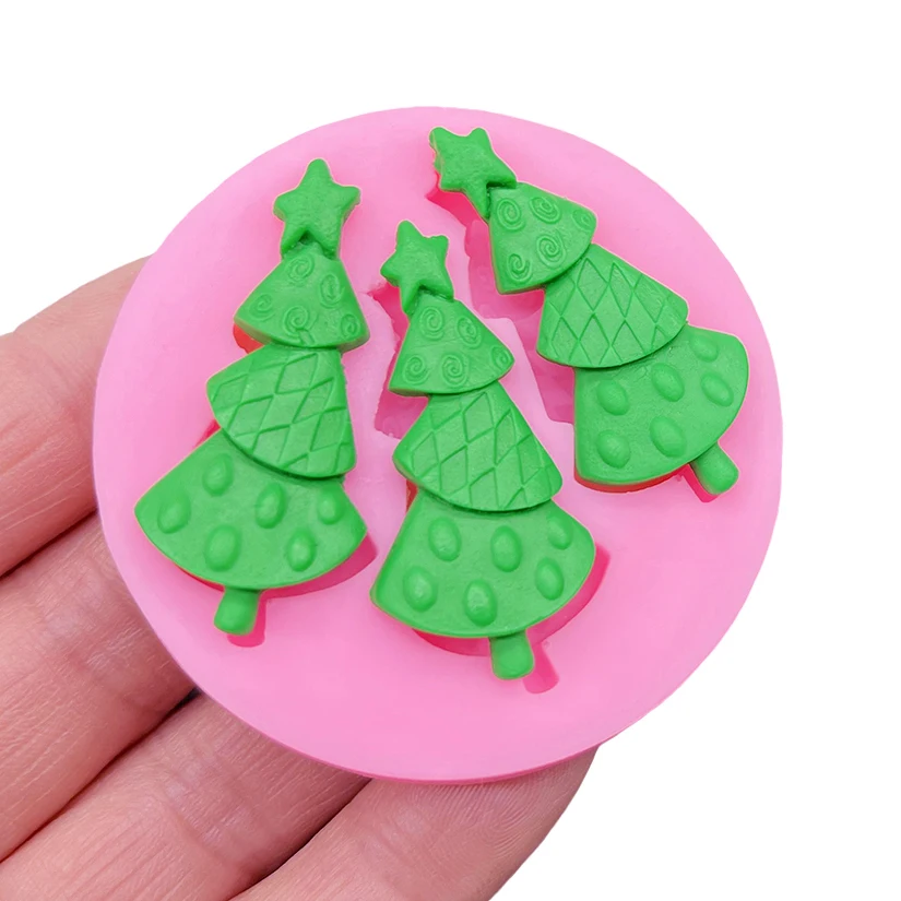 Звезда Рождественская елка силиконовая форма для поделок искусственные