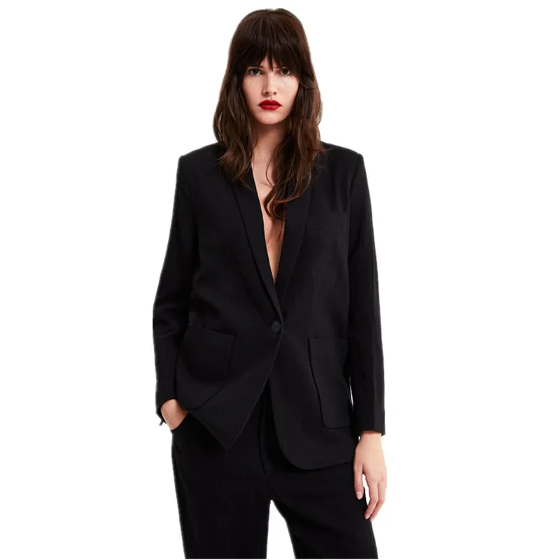 

Fashionable women Black suits Women work clothes Hand Tailored Women Ladies Custom Made Business Office Tuxedos Work Wear Suits