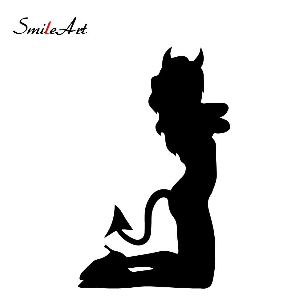 Милая наклейка с демоном s Фигурка СССР Diy клейкая Наклейка на окно автомобиля