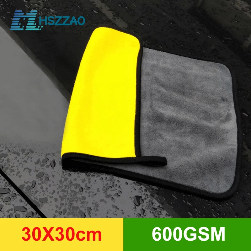 

mling 30x30 Cm Car Wash Microfiber Towel Car Cleaning Drying Cloth Hemming Car Care Cloth Detailing Car Wash Towel For Toyota
