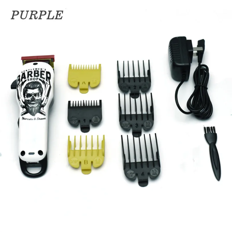 

Профессиональная машинка для стрижки волос с граффити, Перезаряжаемый USB триммер из нержавеющей стали, мужской Стайлинг волос