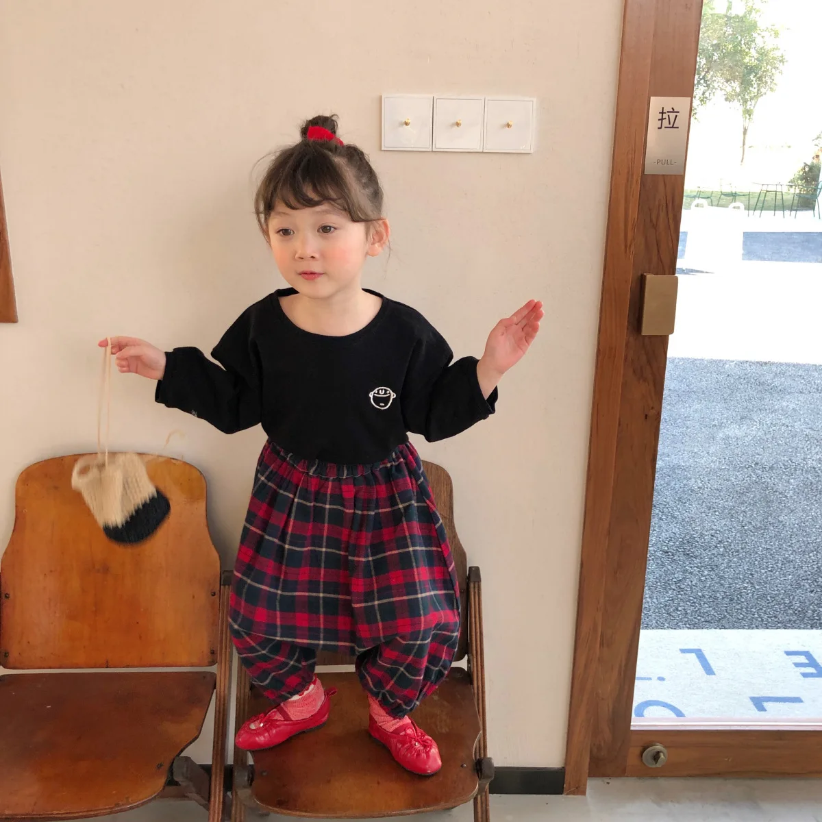 

New Spring And Autumn Unisex Crew Neck Long Sleeve Slub Cotton Solid Color Pullover Korean Version 2021 Loose Fashion T-Shirt